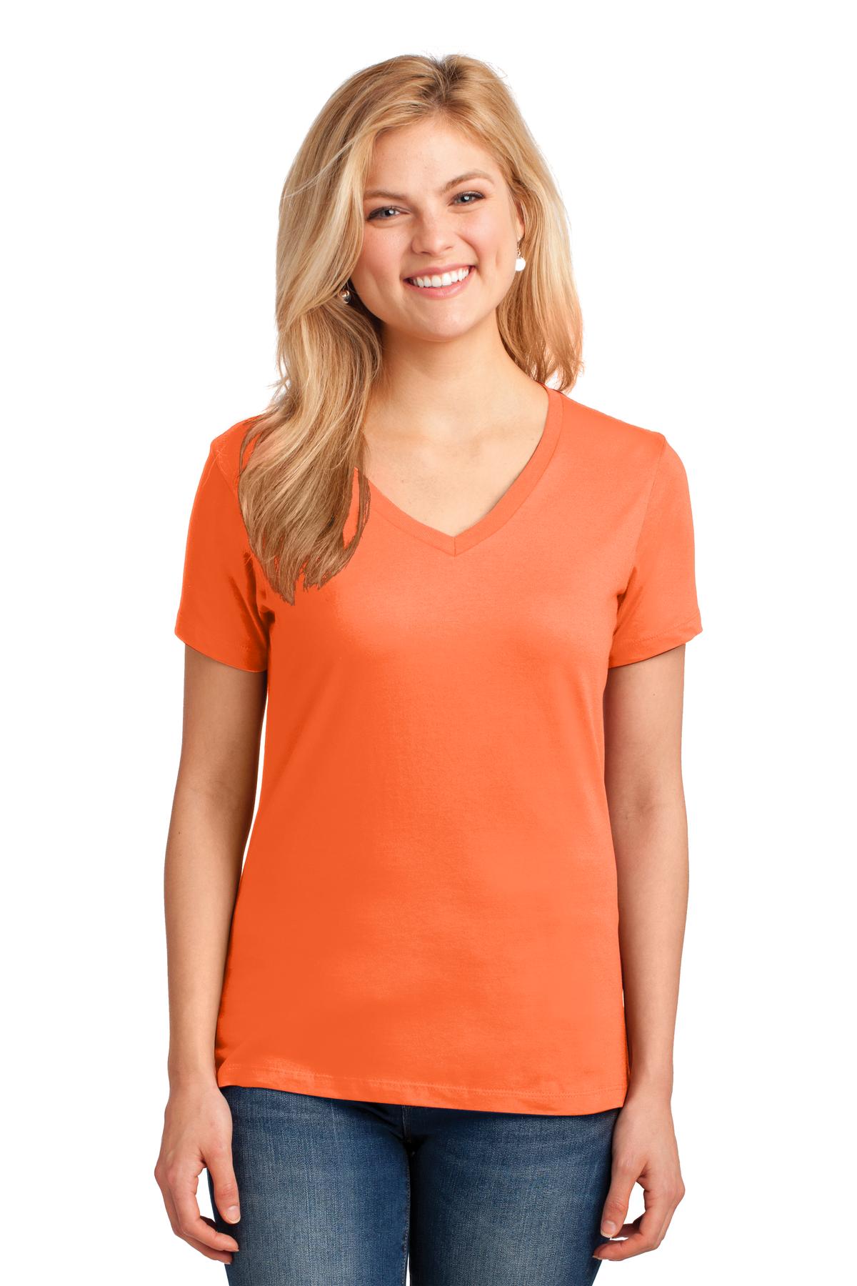 https://images.shirtspace.com/fullsize/YoYnijHy5PKL0H%2FtwxNn7Q%3D%3D/75465/10174-port-company-lpc54v-ladies-core-cotton-v-neck-tee-front-neon-orange.jpg