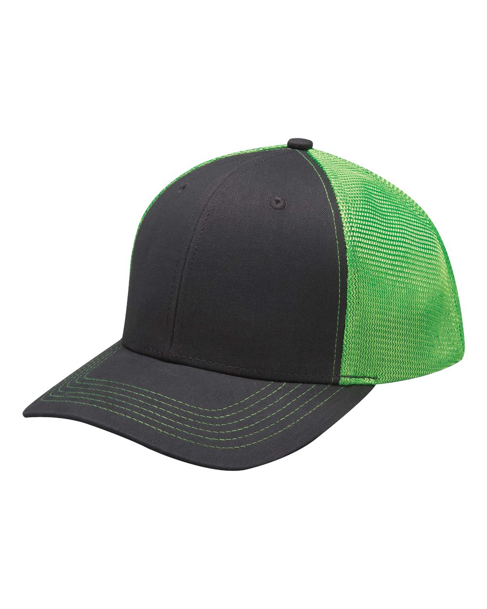 Prodigy Structured Six-Panel Snapback Cap with Mesh Back Panels