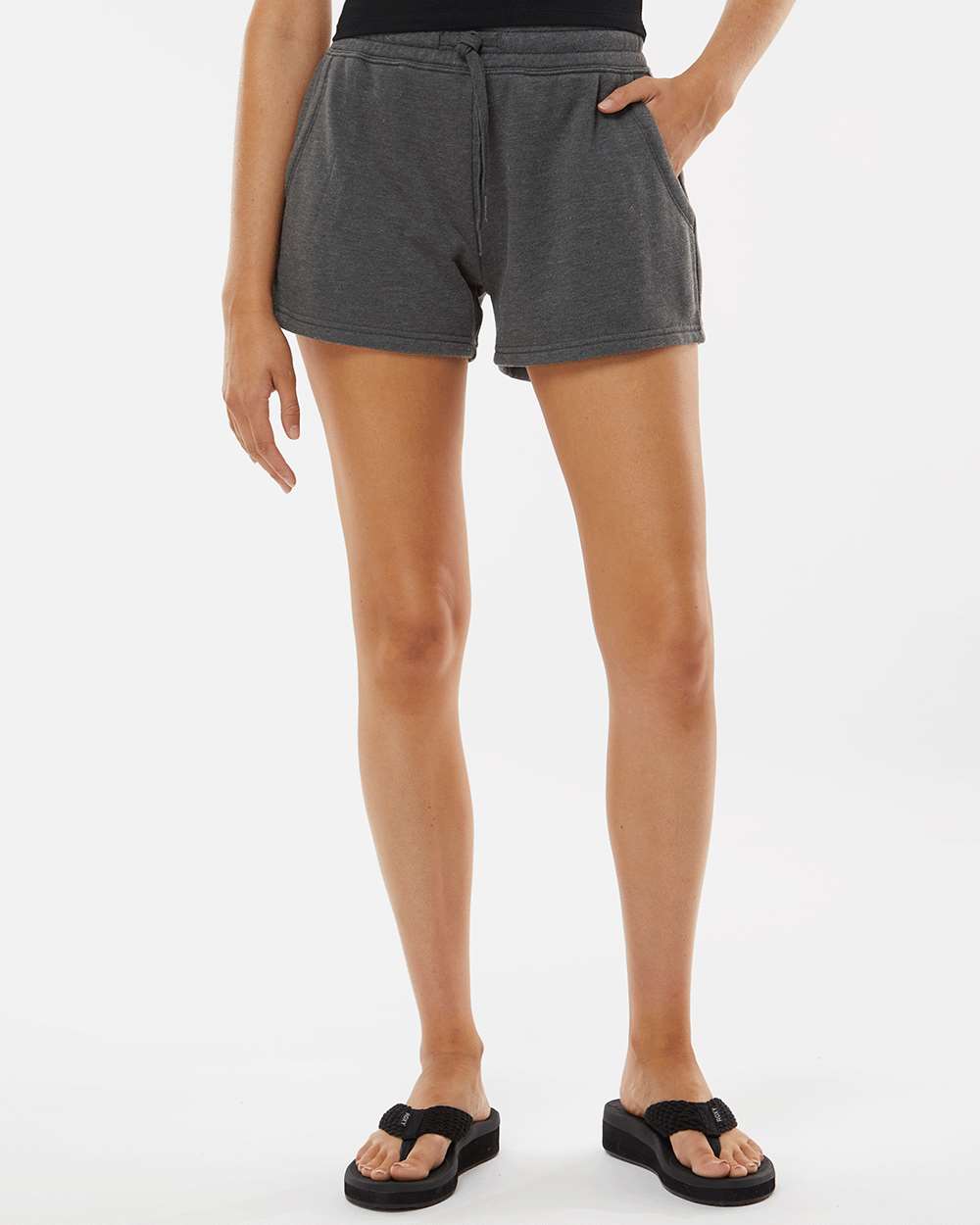 Independent Trading Co. Women's California Wave Wash Fleece Shorts