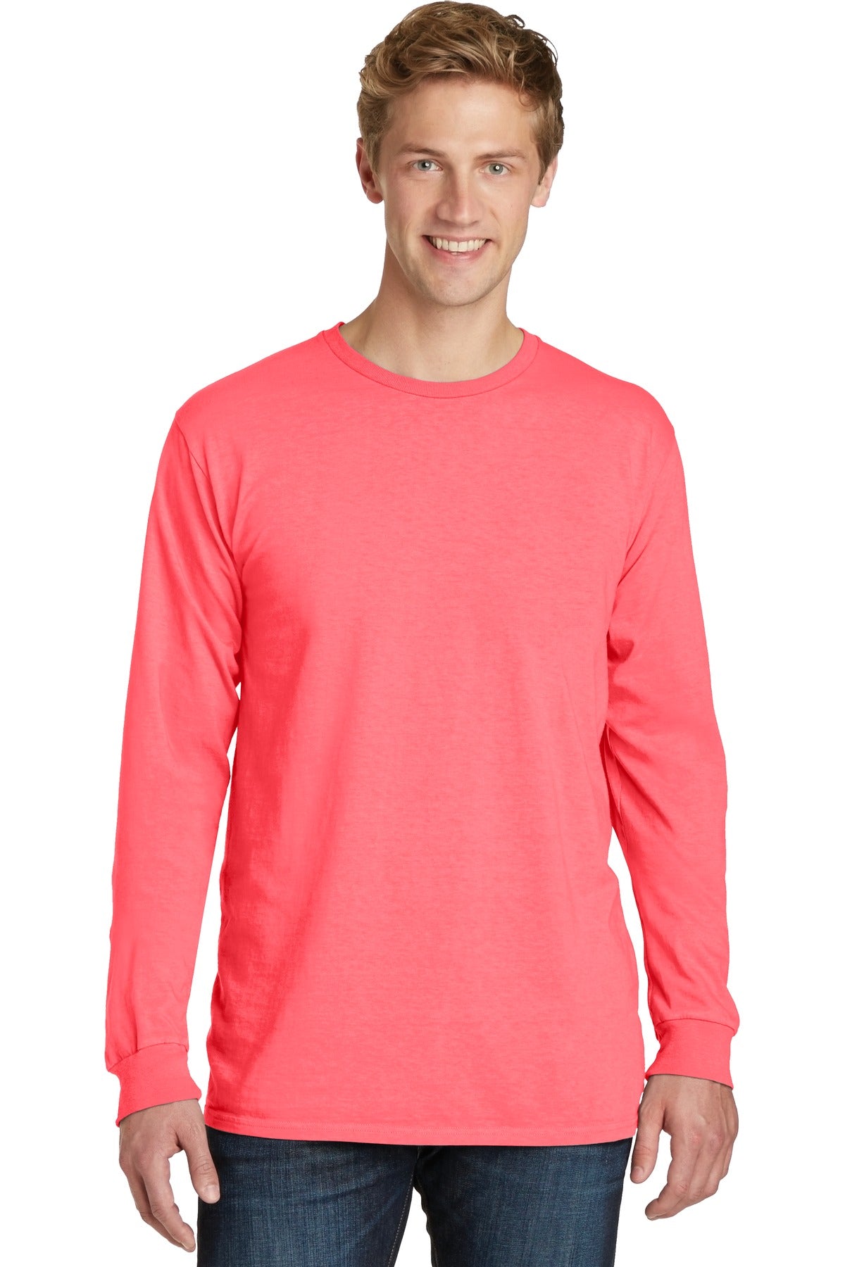 https://images.shirtspace.com/fullsize/ELgcK%2FTeZP995R3t1JnN6Q%3D%3D/79299/10444-port-company-pc099ls-beach-wash-garment-dyed-long-sleeve-tee-front-neon-coral.jpg