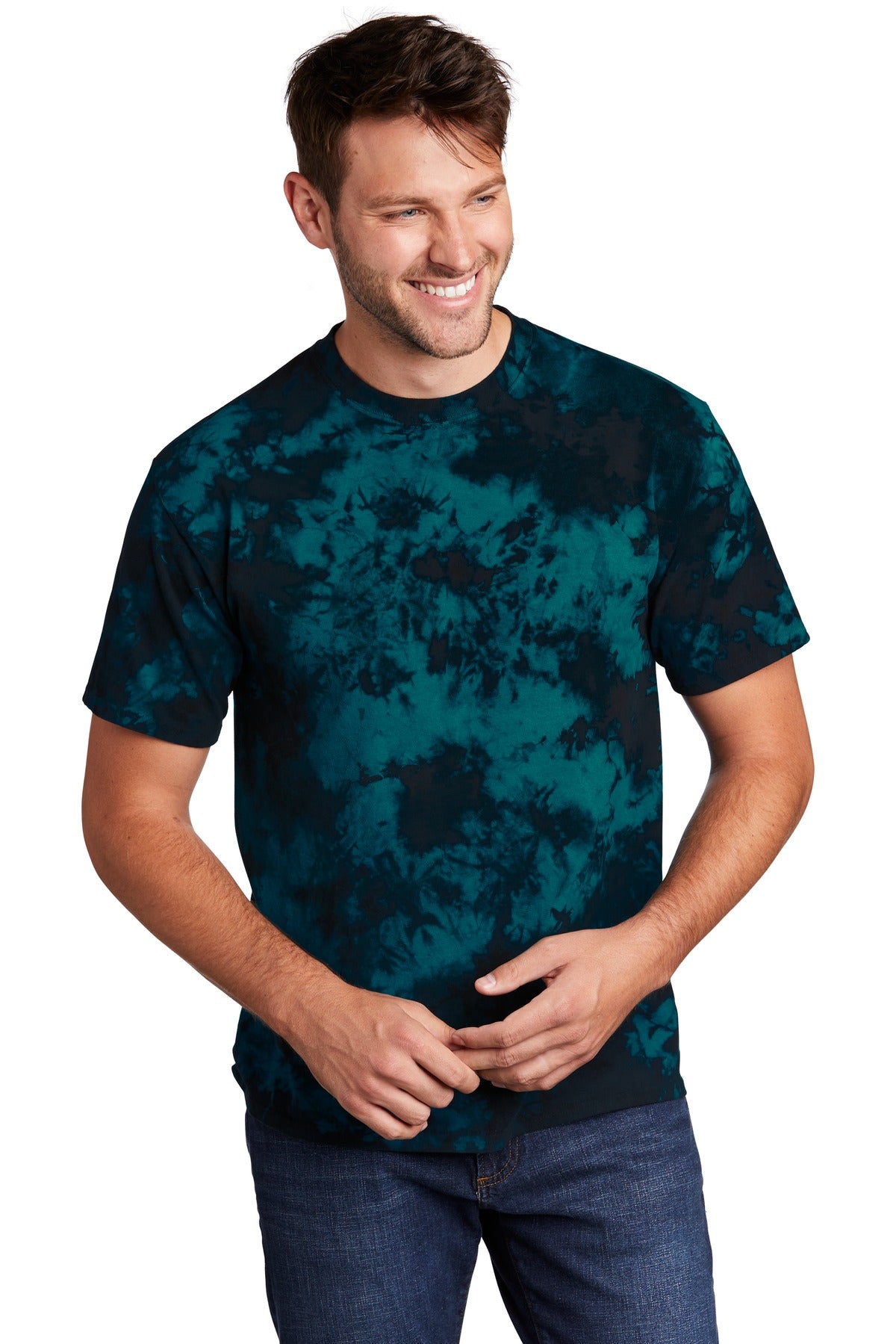 https://images.shirtspace.com/fullsize/VqXmPKRAe%2F0Zp0vdWODqZQ%3D%3D/79423/10447-port-company-pc145-crystal-tie-dye-tee-front-black-teal.jpg