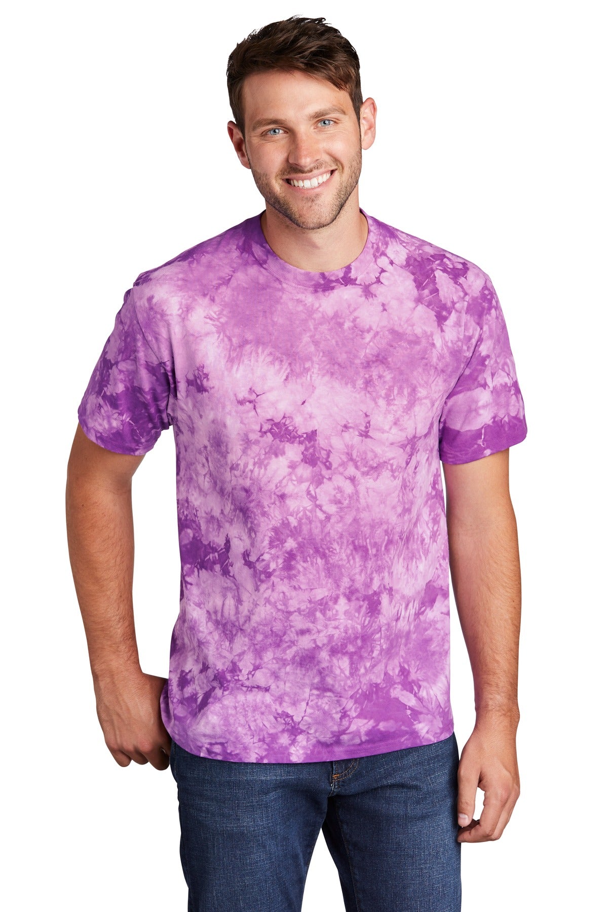 https://images.shirtspace.com/fullsize/zaVBy8G6bJ%2FaRpLpytb0Vg%3D%3D/79427/10447-port-company-pc145-crystal-tie-dye-tee-front-purple.jpg