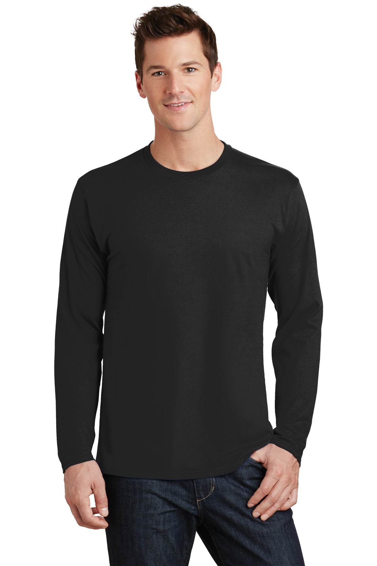 https://images.shirtspace.com/fullsize/%2Bw9jpxhN5AHhZW07J4OwWg%3D%3D/79946/10474-port-company-pc450ls-long-sleeve-fan-favorite-tee-front-jet-black.jpg