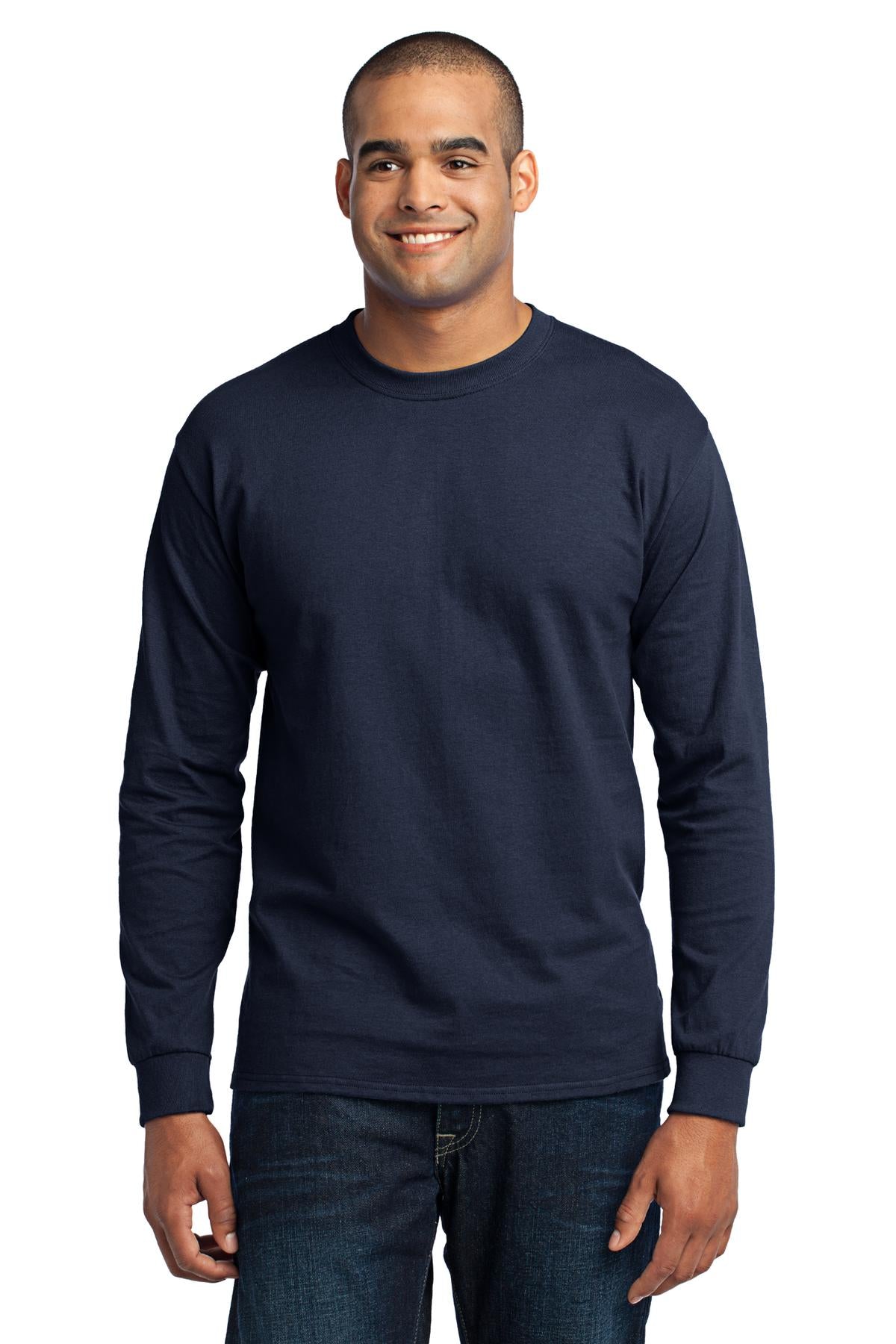 https://images.shirtspace.com/fullsize/kdVSBLdtPmxwoPB8PDgz6g%3D%3D/80659/10490-port-company-pc55lst-tall-long-sleeve-core-blend-tee-front-navy.jpg