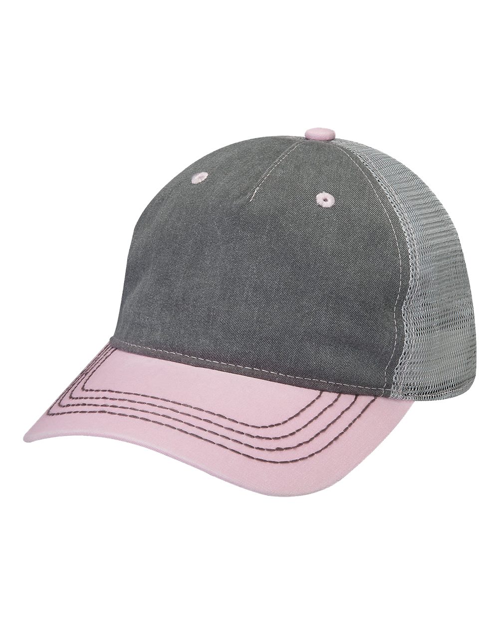 Adams Headwear Endeavor Five-Panel Cotton Twill Mesh Back Cap