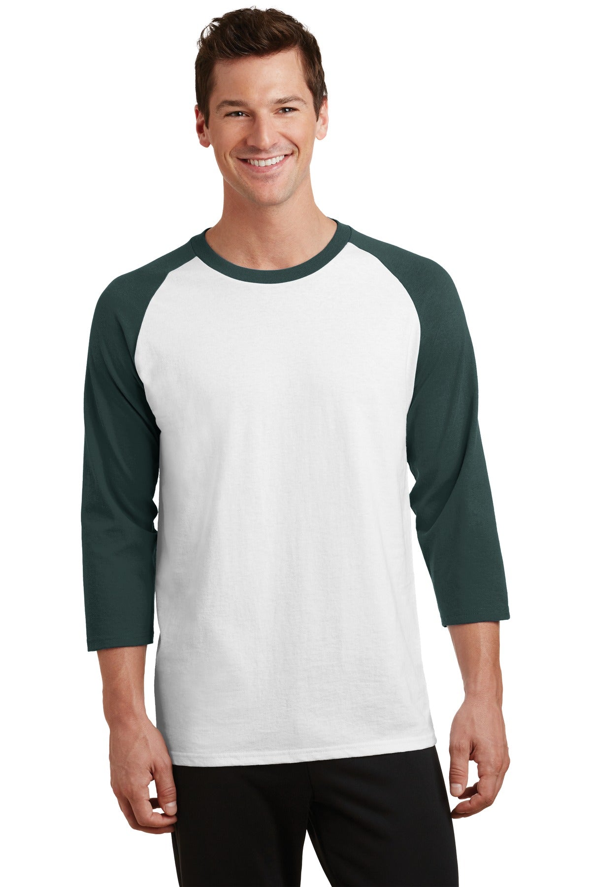 https://images.shirtspace.com/fullsize/f3FhOrUDyUpWYFbdLpRDww%3D%3D/80752/10493-port-company-pc55rs-core-blend-3-4-sleeve-raglan-tee-front-white-dark-green.jpg