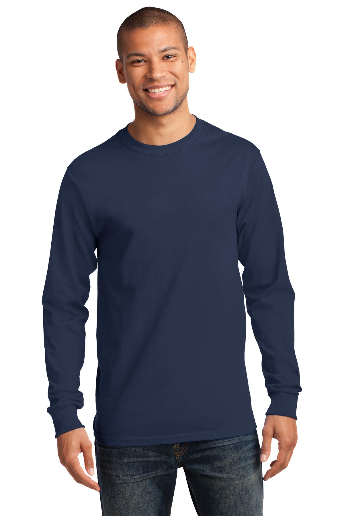 https://images.shirtspace.com/fullsize/BVCtT2%2FbMPq6%2Fgy4rN6U1w%3D%3D/81177/10508-port-company-pc61lst-tall-long-sleeve-essential-tee-front-navy.jpg