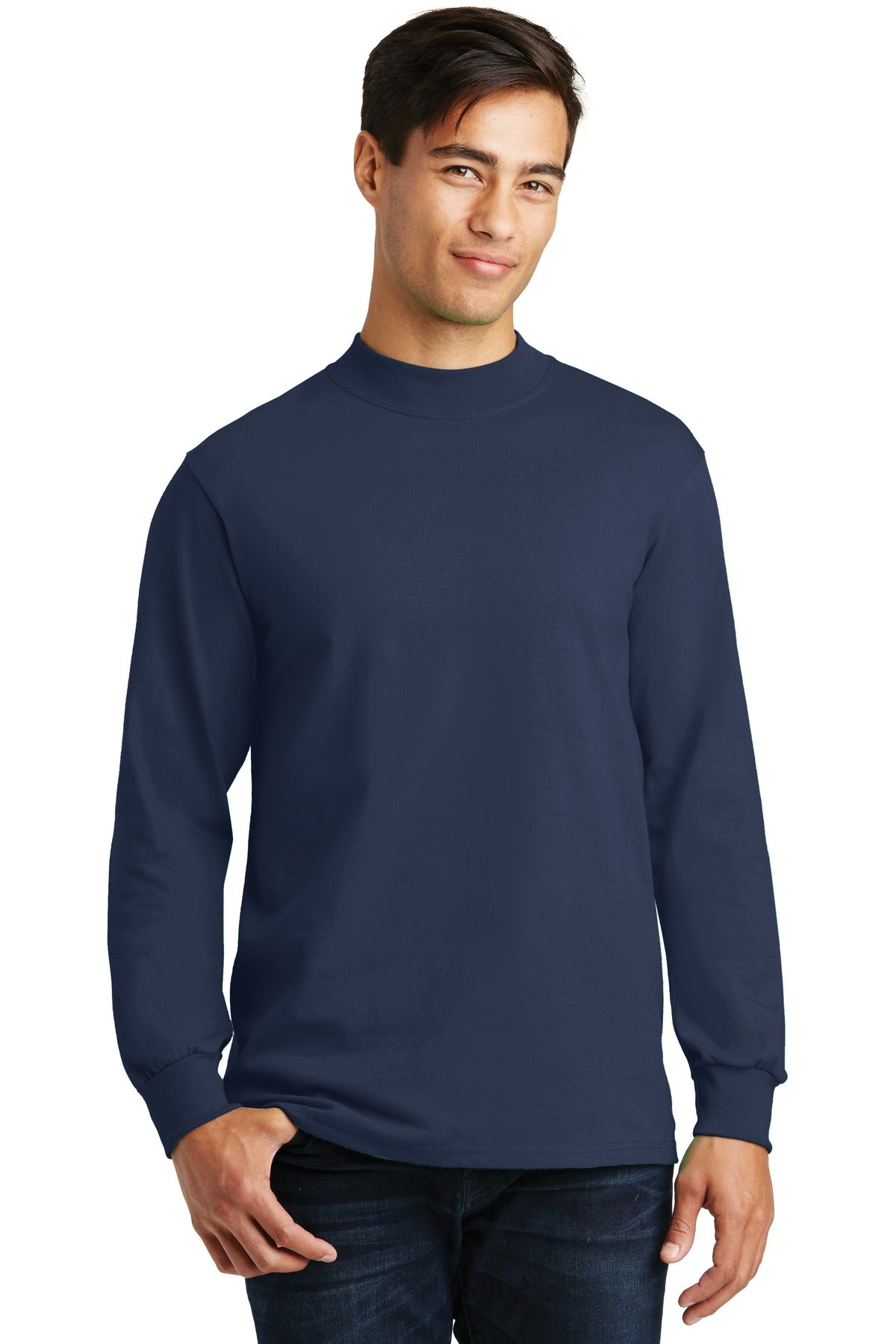 https://images.shirtspace.com/fullsize/JB%2BCh%2Fa0V0B6dFJICkB7Nw%3D%3D/81195/10509-port-company-pc61m-essential-mock-turtleneck-front-navy.jpg