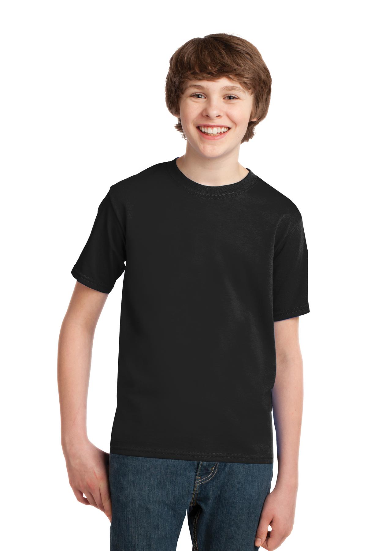 https://images.shirtspace.com/fullsize/wFLaxK%2BxrMmtPPRVG%2Fb%2Frw%3D%3D/81431/10516-port-company-pc61y-youth-essential-tee-front-jet-black.jpg