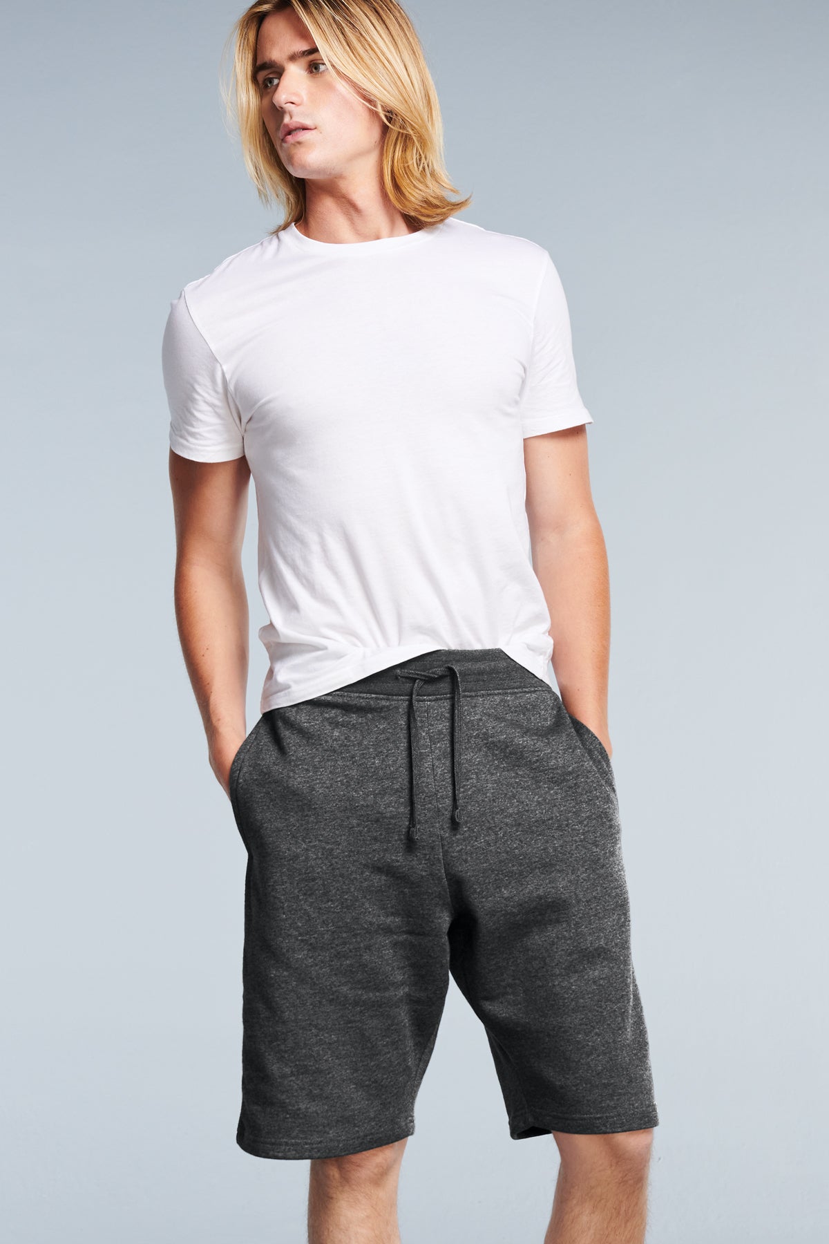 District V.I.T. Fleece Short Men’s Heathered Charcoal Drawcord Shorts