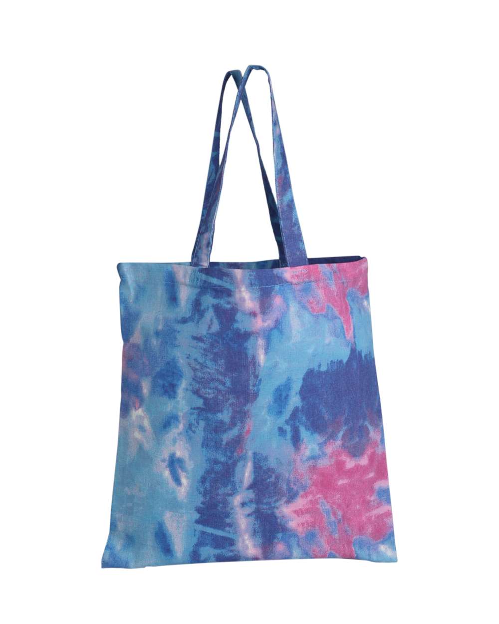 Tie-Dyed Heavy Canvas Tote Bag with 20-Inch Handles
