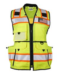Kishigo Unisex Double-Pocket Zippered Economy Class 2 Vest