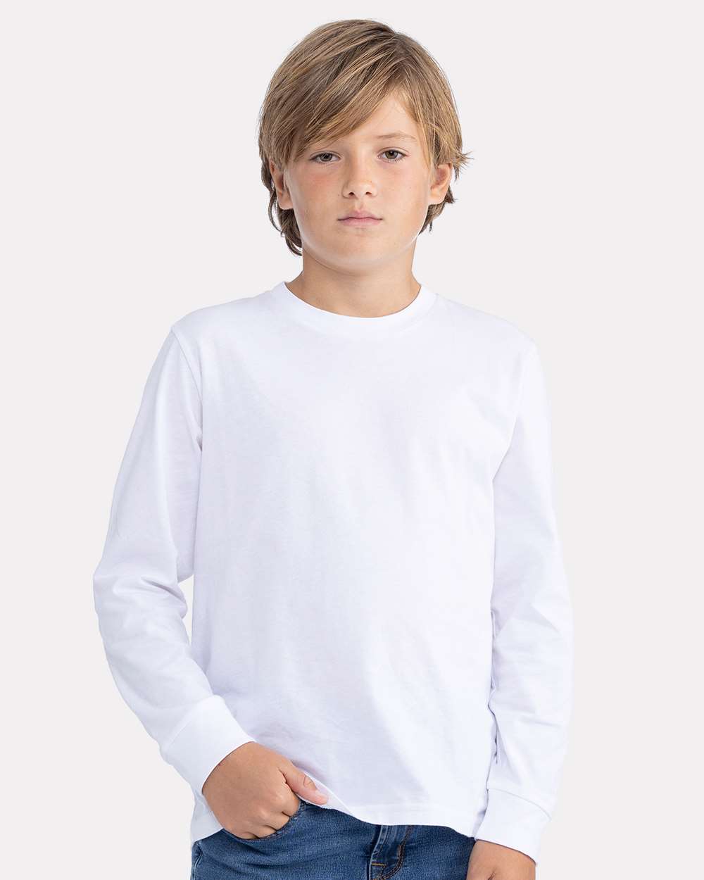 Next Level 3311 Youth Soft Cotton Long Sleeve T-Shirt - Comfortable, Durable
