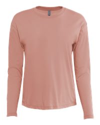 Next Level Women's Cotton Relaxed Long Sleeve T-Shirt – Soft Sustainable Fit