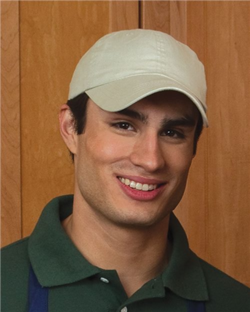 Adams Headwear Essentials Brushed Cotton Twill Unstructured Six-Panel Cap