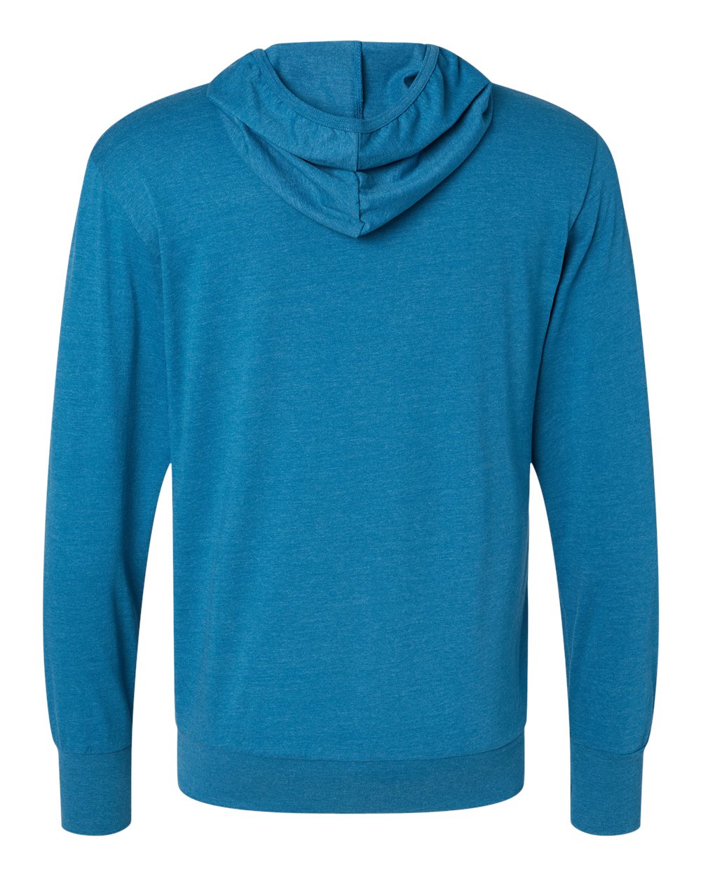 Unisex RecycledSoft Hooded Long Sleeve T-Shirt Organic Cotton Blend
