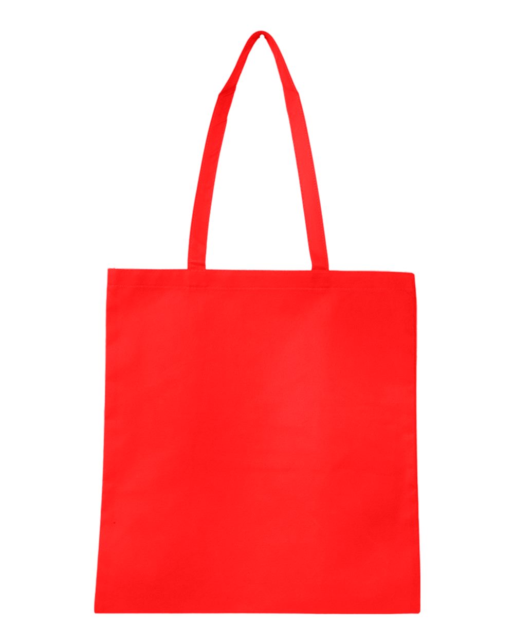 Q-Tees 80 GSM Non-Woven Reusable Tote Bag with 25" Handles