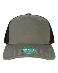 Richardson Five-Panel Printed Trucker Cap, Structured Snapback Adjustable