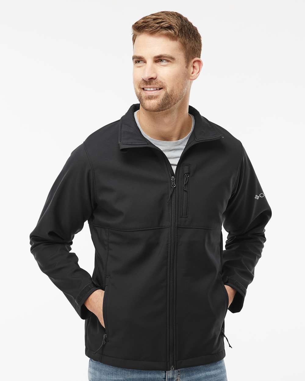Columbia Men's Ascender Soft Shell Jacket: Wind-Resistant, Stretch Comfort, Zippered Pockets