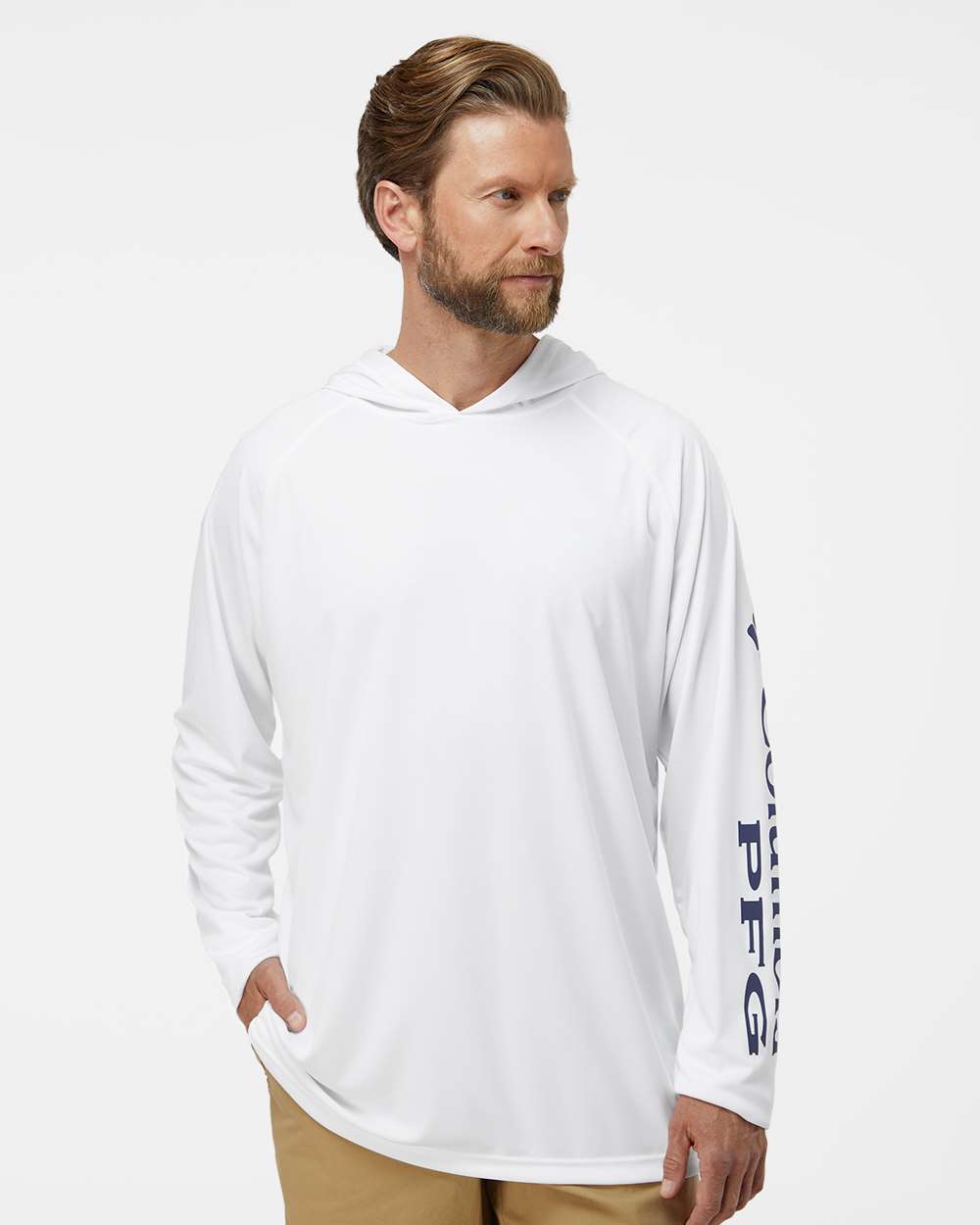 Columbia Unisex PFG Terminal Tackle Hooded Long Sleeve Performance Fishing Shirt UPF 50