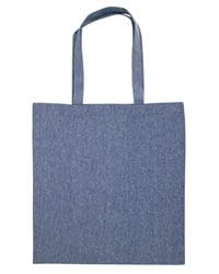 Q-Tees S900 Recycled Cotton-Poly Gusseted Shopping Tote Bag