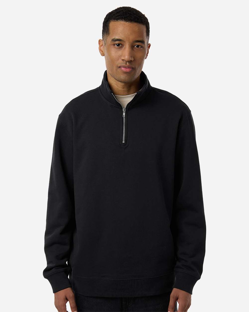 Independent Trading Co. Midweight Quarter-Zip Pullover 80/20 Cotton Blend