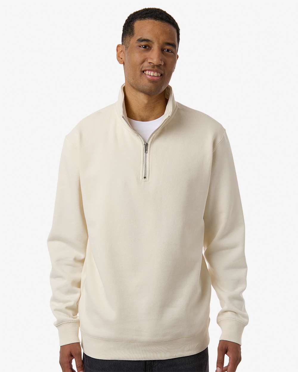 Independent Trading Co. Midweight Quarter-Zip Pullover 80/20 Cotton Blend
