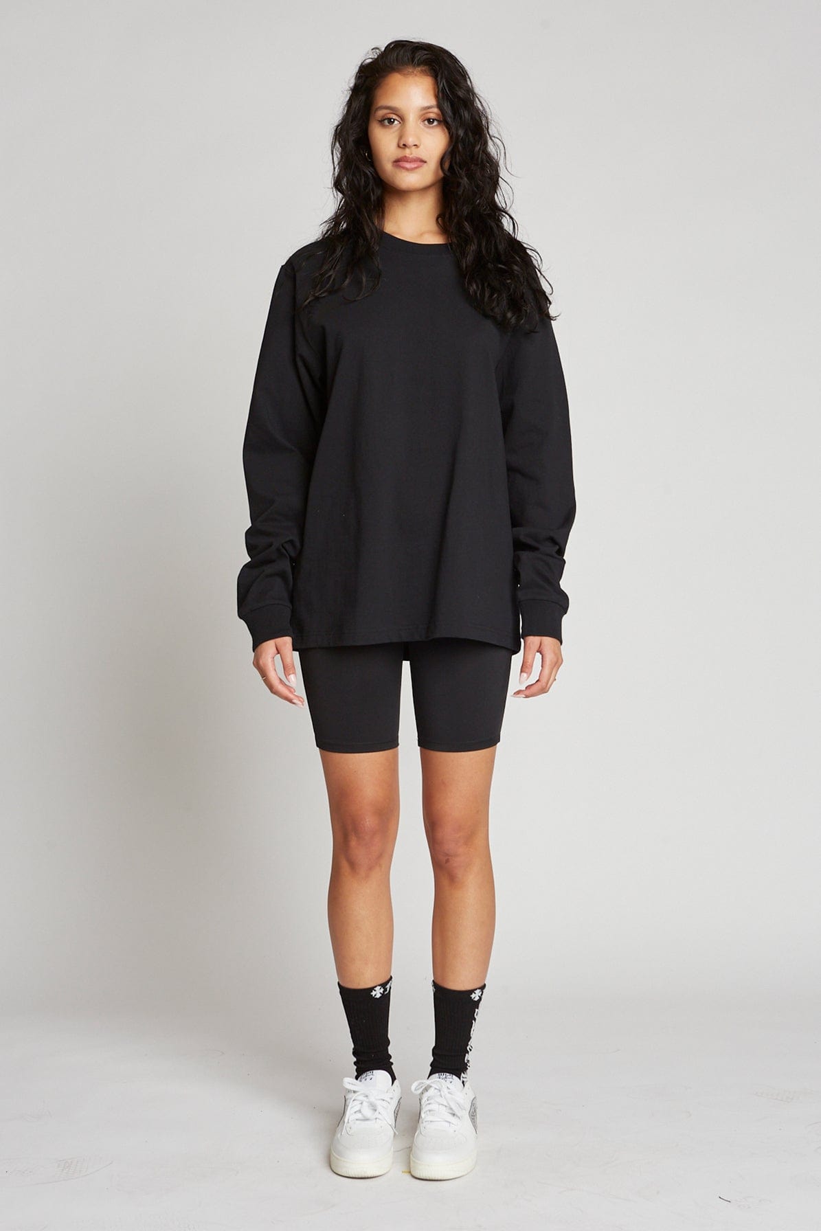 Heavyweight 10oz Cotton Longsleeve T-Shirt Durable Preshrunk Gym Wear