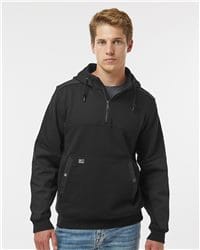 Berne Men's Heritage Zip Pocket Hooded Sweatshirt Heavy Fleece