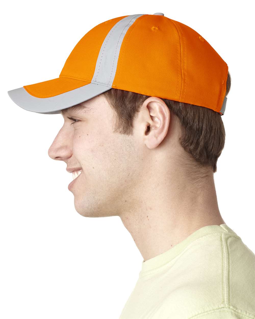 Adams Reflector High-Visibility Six-Panel Constructed Safety Cap with Reflective Trim