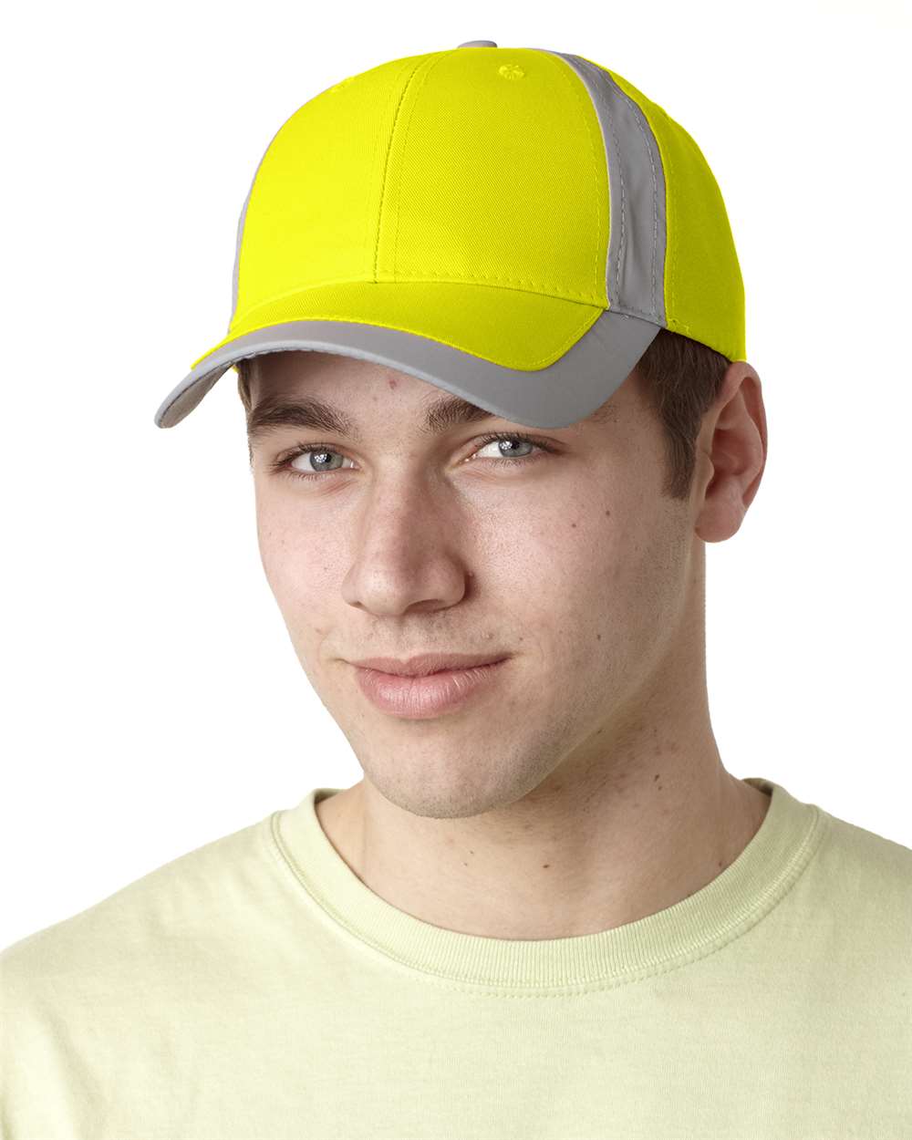 Adams Reflector High-Visibility Six-Panel Constructed Safety Cap with Reflective Trim