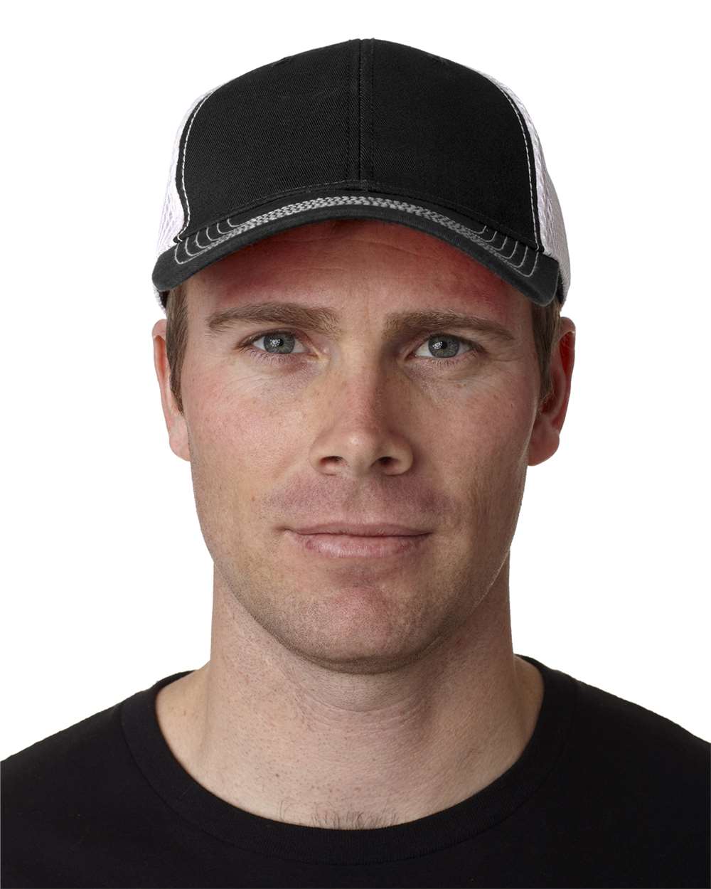 Adams Headwear Fairway Cap - Washed Cotton Mesh Back Adjustable