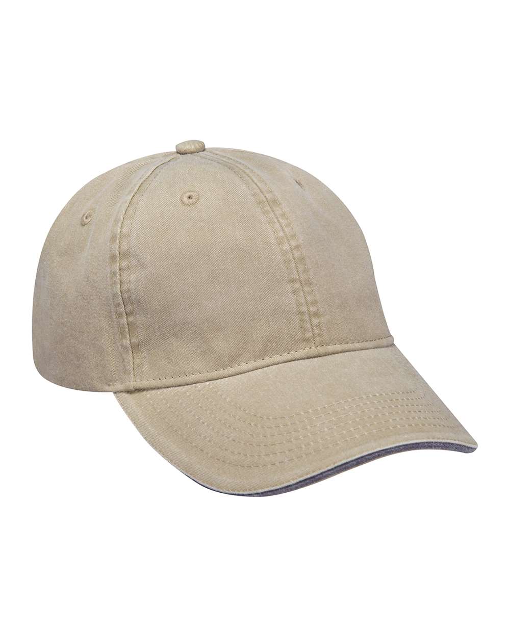 Adams Headwear LP107 Icon Sandwich Cap 100% Cotton Twill Pre-Curved
