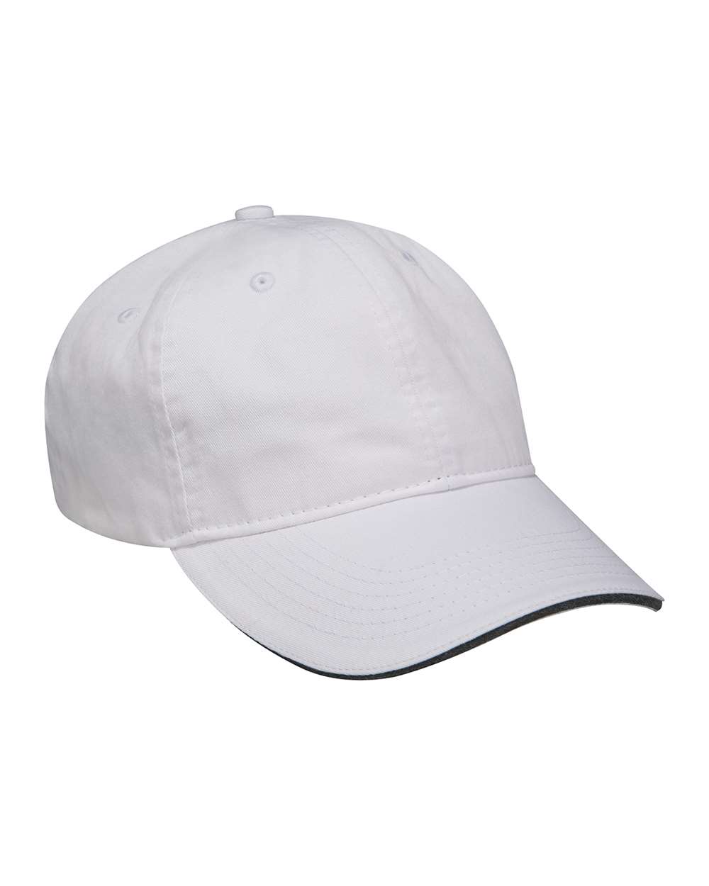 Adams Headwear LP107 Icon Sandwich Cap 100% Cotton Twill Pre-Curved