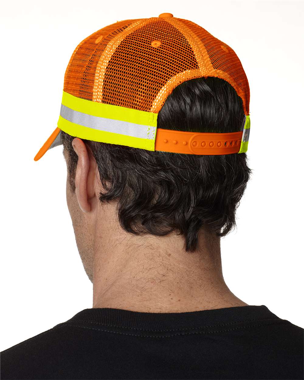 Adams Trucker Reflector High-Visibility Mesh Cap with Reflective Tape
