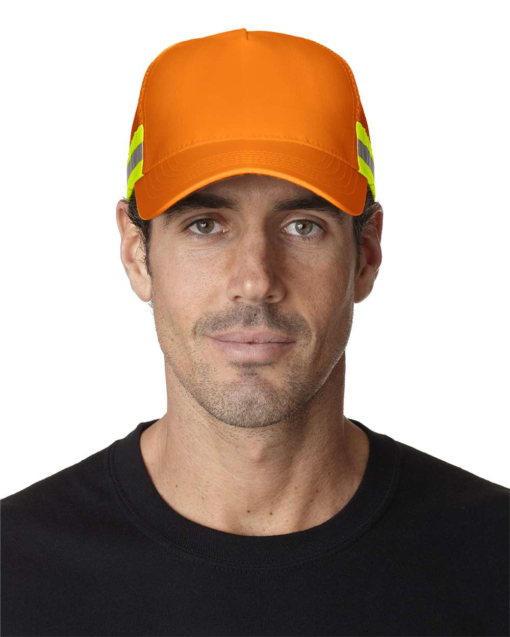 Adams Trucker Reflector High-Visibility Mesh Cap with Reflective Tape