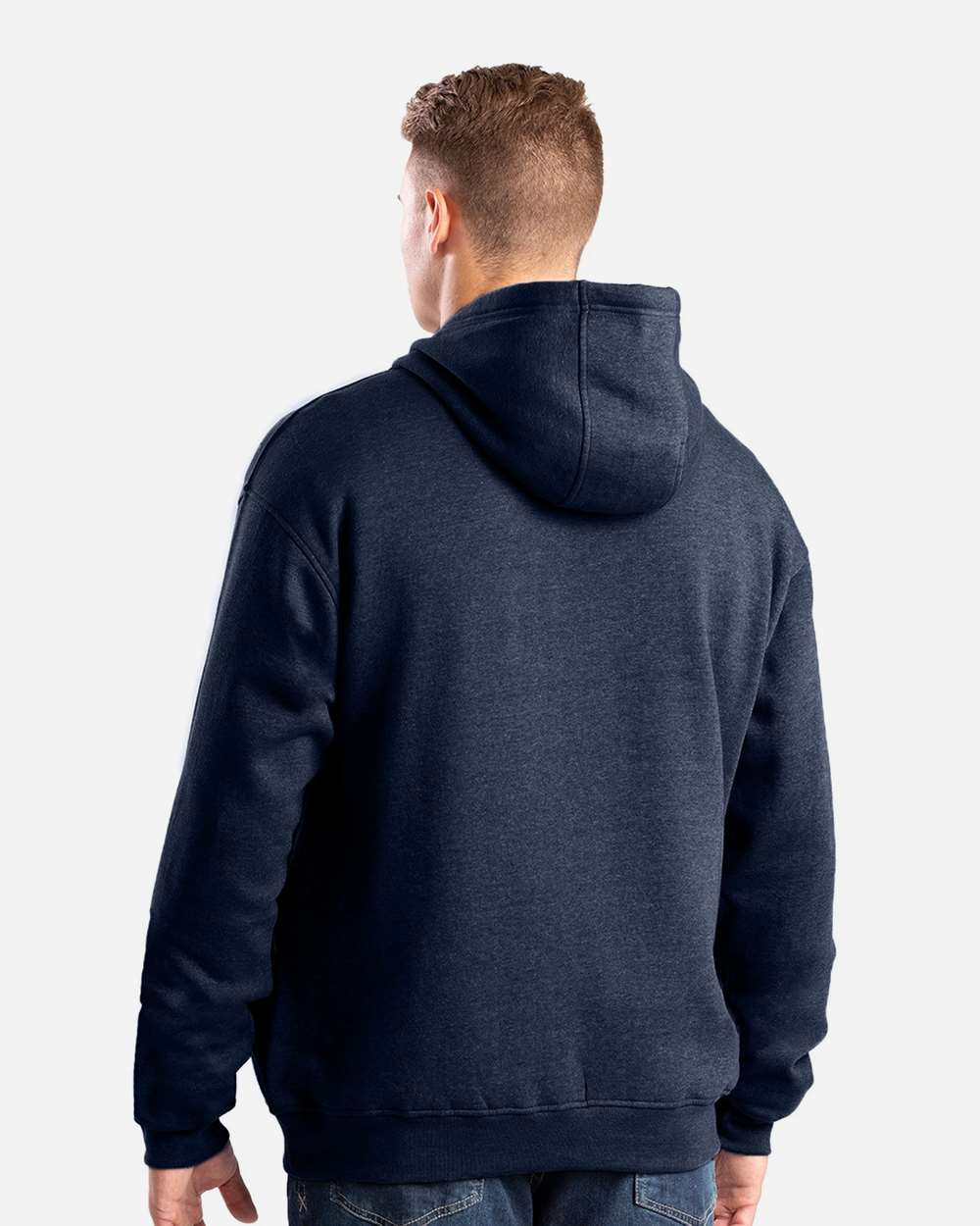 Berne Men's Heritage Zip Pocket Hooded Sweatshirt Heavy Fleece