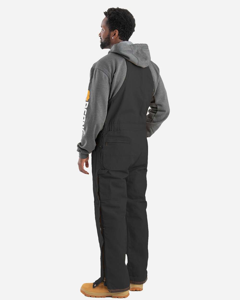 Berne Men's Heritage Insulated Duck Bib Overall With Brass Zipper
