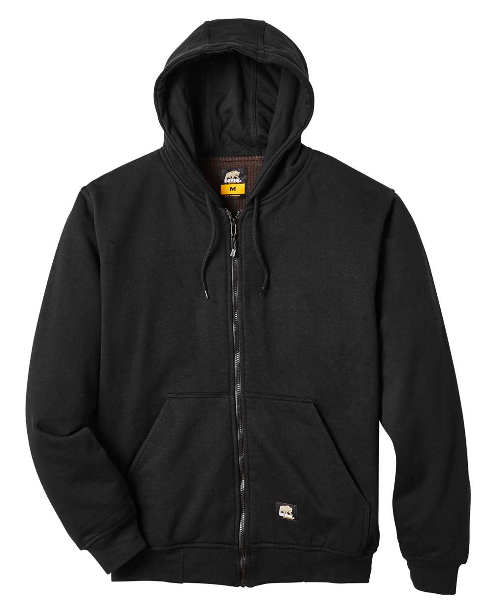 Men's Heritage Thermal-Lined Full-Zip Hooded Sweatshirt with Oversized Pockets