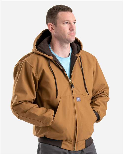 Men's Tall Highland Washed Cotton Duck Hooded Jacket Heavy-Duty