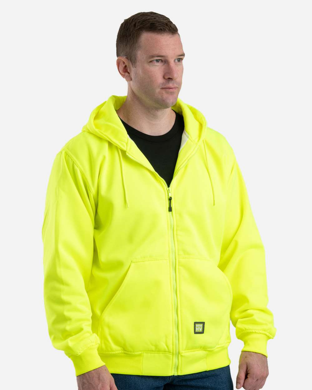 Berne Men's Tall Heritage Thermal-Lined Hooded Work Sweatshirt Zipper
