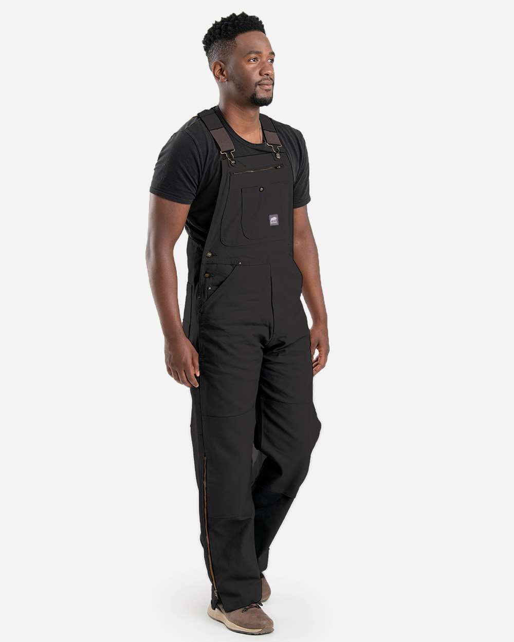 Berne Men's Slab Unlined Duck Bib Overall Heavy-Duty Workwear