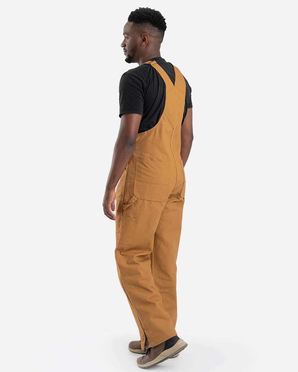 Berne Men's Slab Unlined Duck Bib Overall Heavy-Duty Workwear