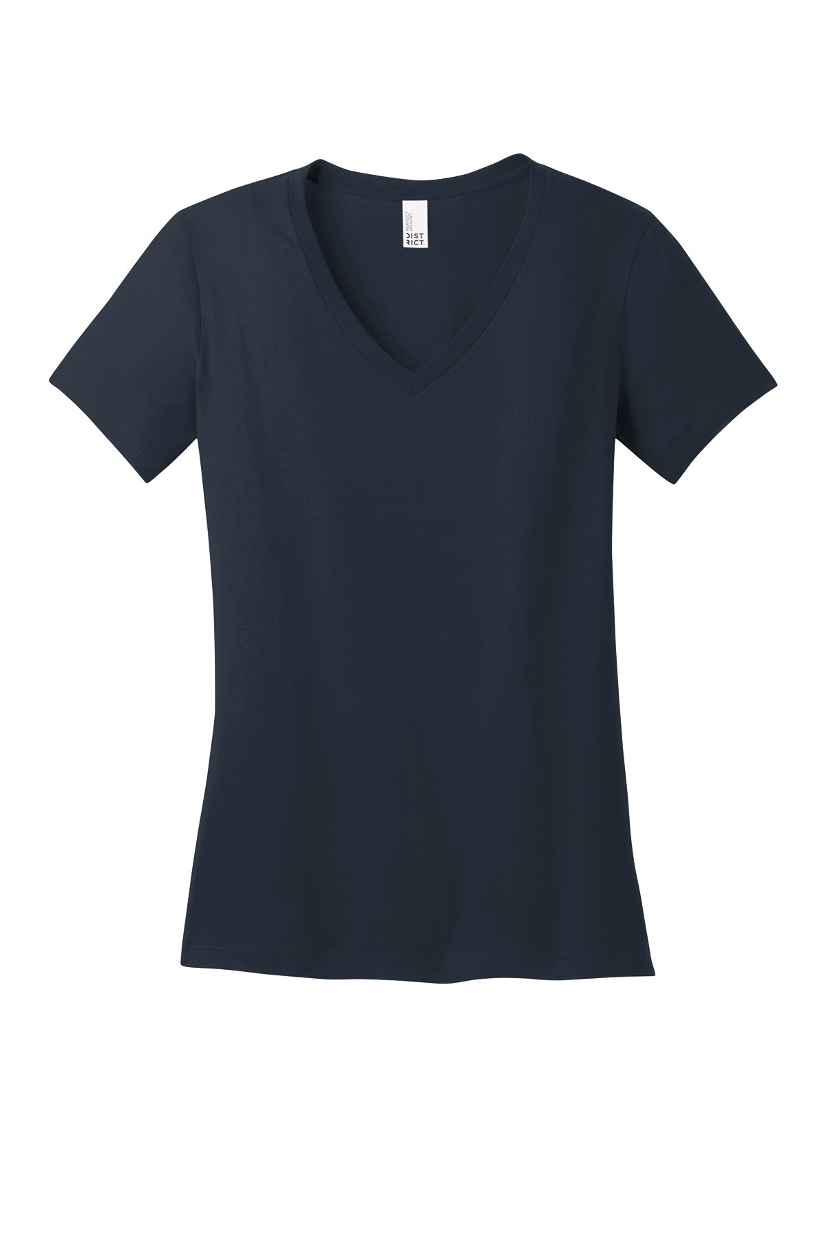 District Women's Perfect Weight V-Neck Tee 100% Combed Ring-Spun Cotton