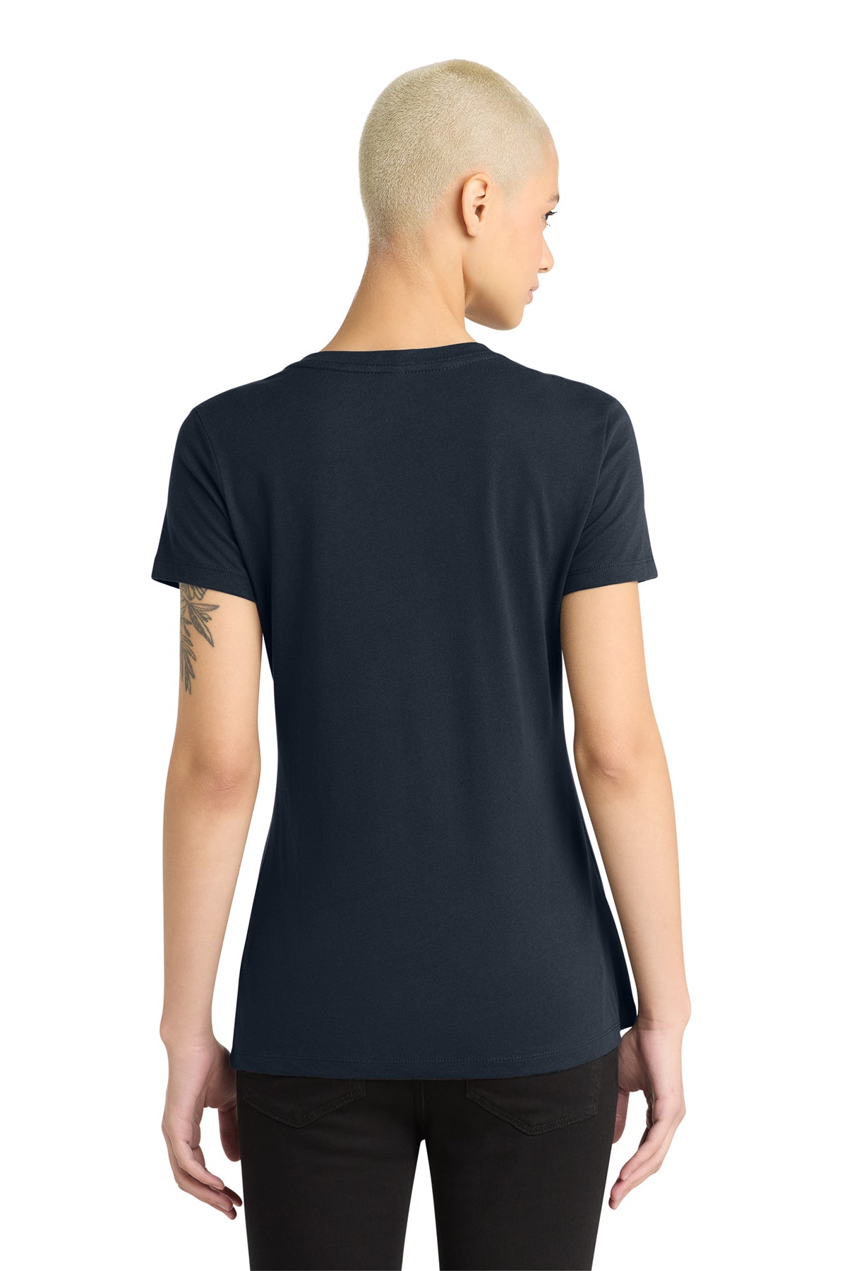 District Women's Perfect Weight V-Neck Tee 100% Combed Ring-Spun Cotton