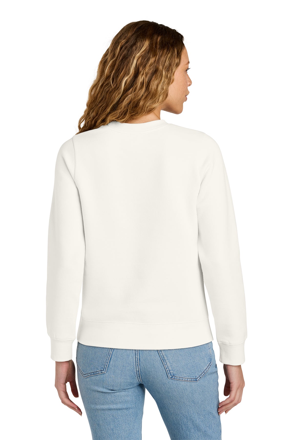 District Women's V.I.T. Fleece Crew Cotton-Blend Crewneck Sweatshirt