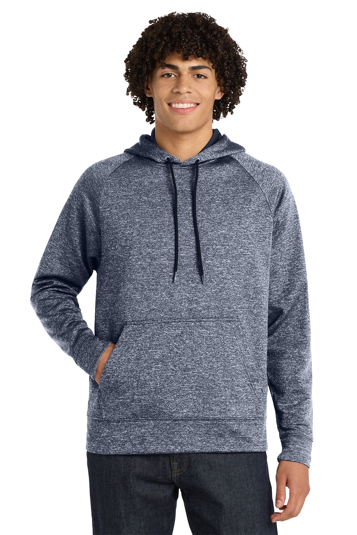 Sport-Tek PosiCharge Electric Heather Moisture-Wicking Fleece Hooded Pullover