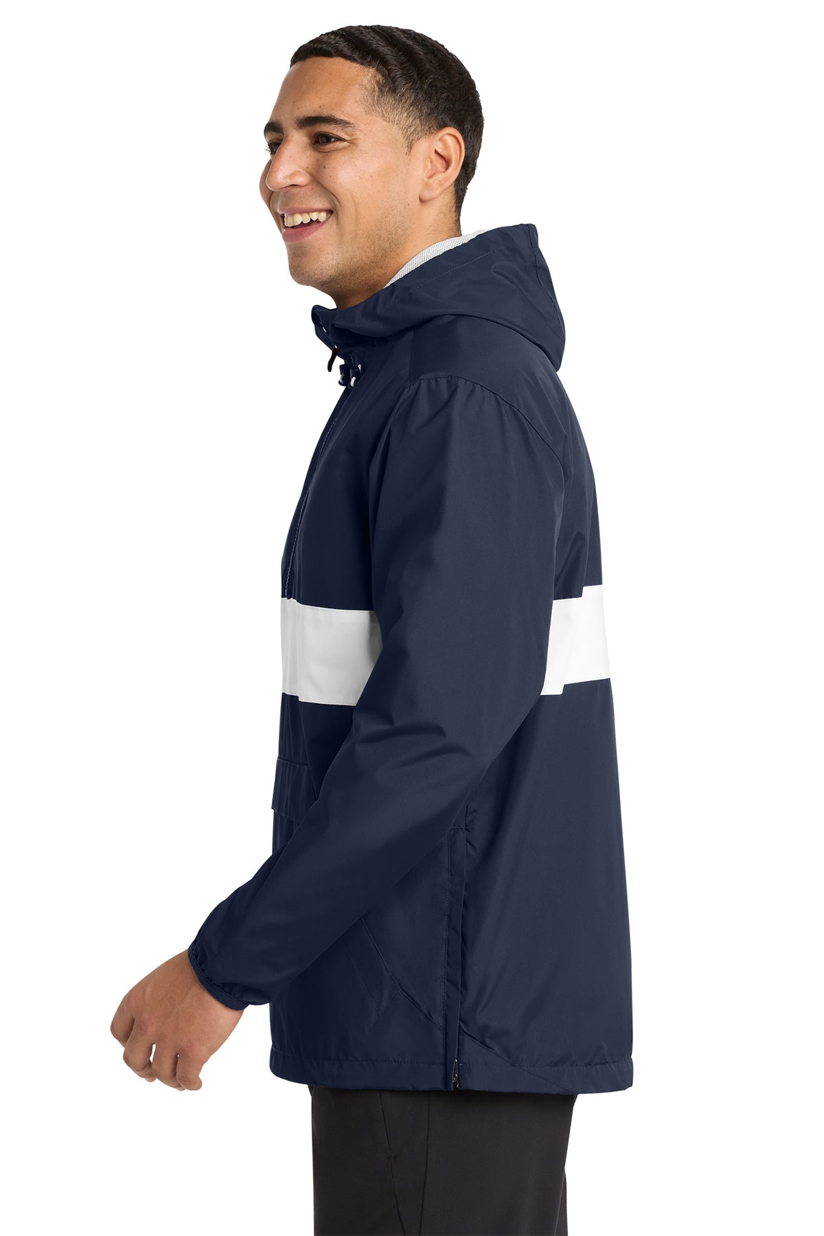 Sport-Tek Lightweight Zipped Anorak Jacket – Wind & Water Resistant