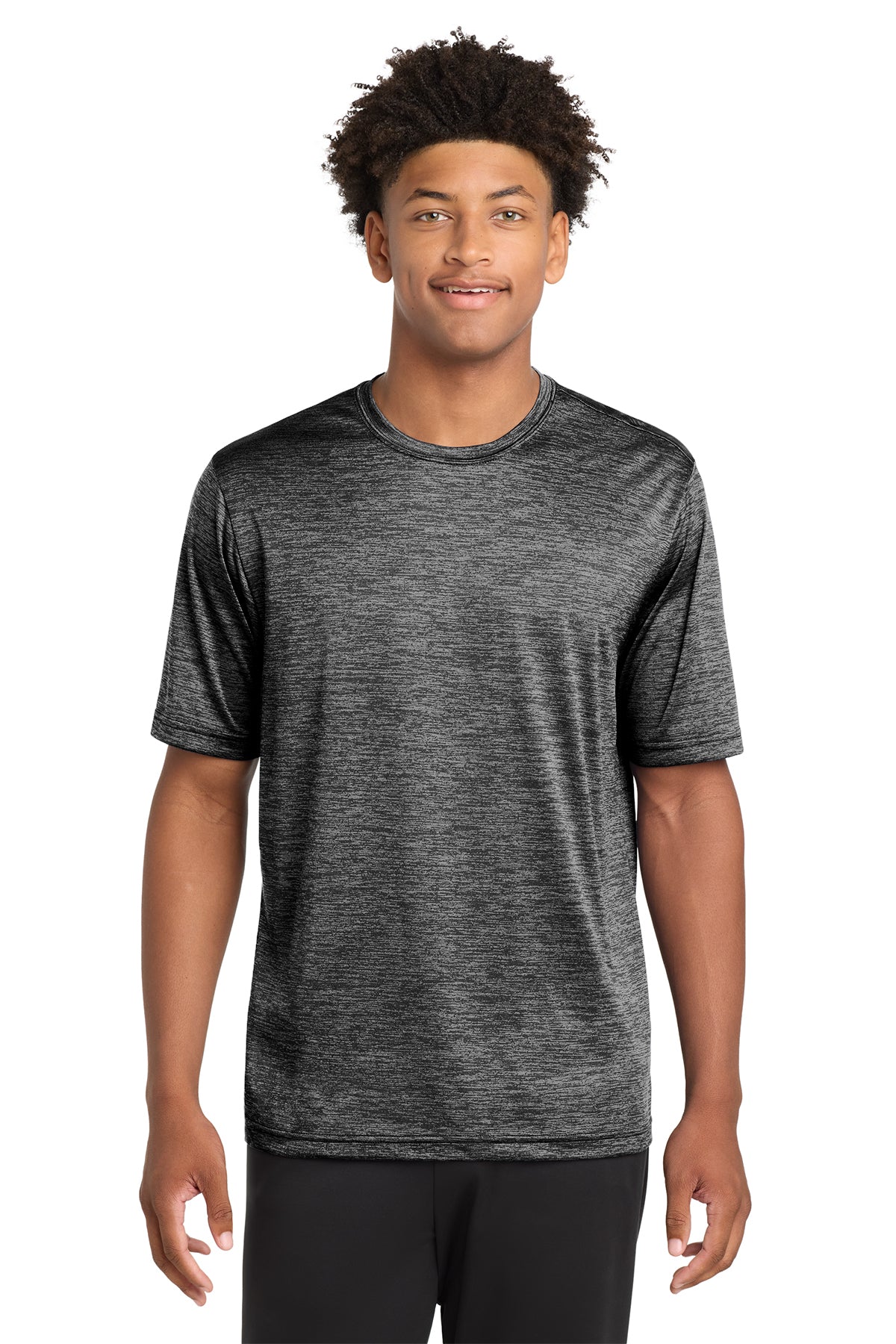 Sport-Tek PosiCharge Electric Heather Moisture-Wicking Performance Tee Shirt for Adults