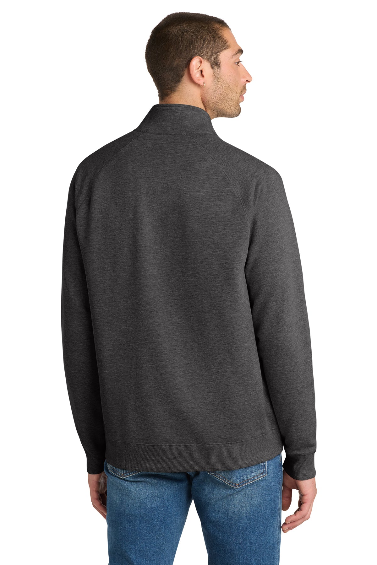 District Lightweight Fleece 1/4-Zip Soft Cotton-Blend Layering Pullover